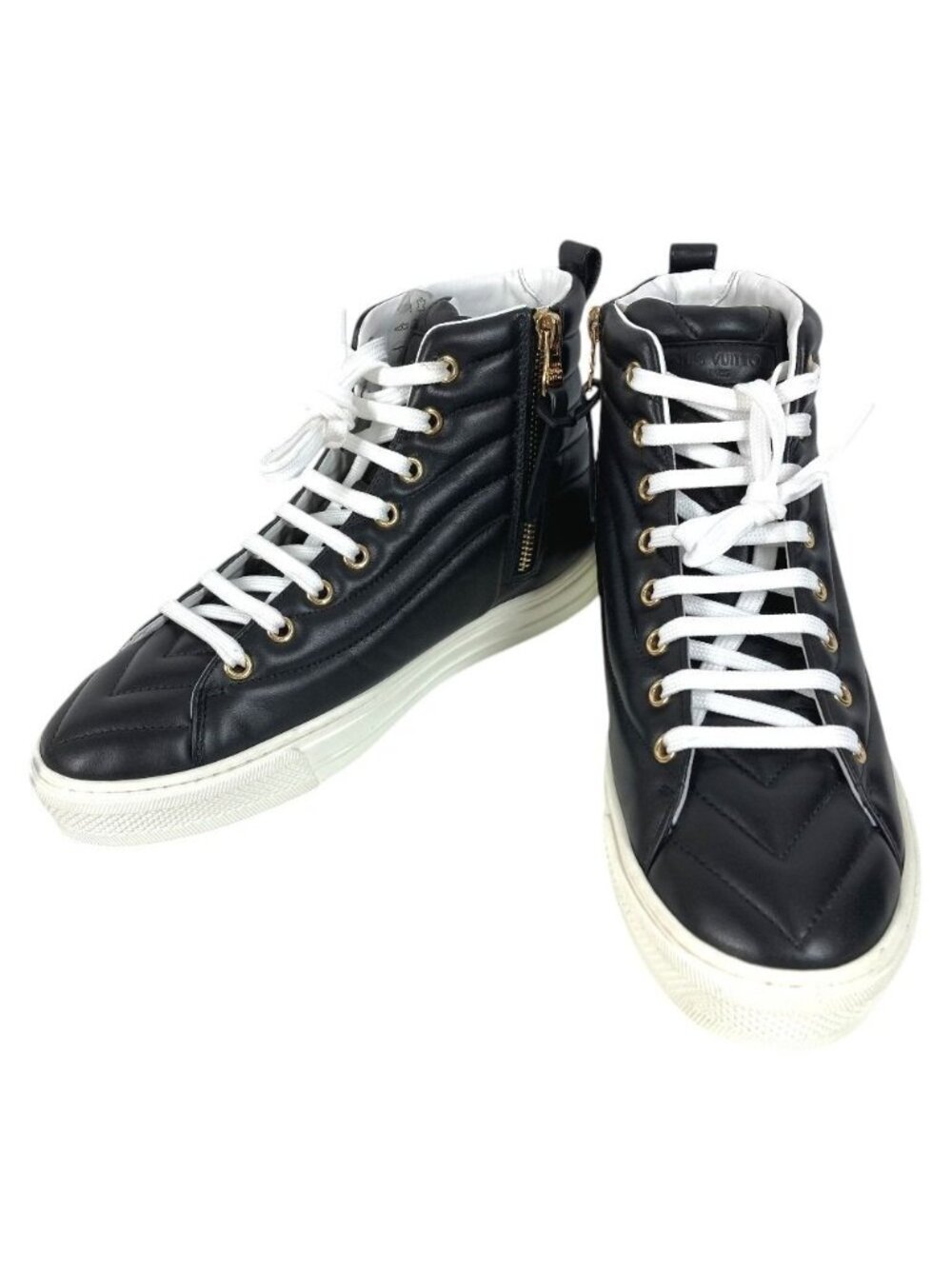 Louis Vuitton Sneakers Stella Line Leather Black - Picture 1 of 9